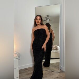 Black maxi dress